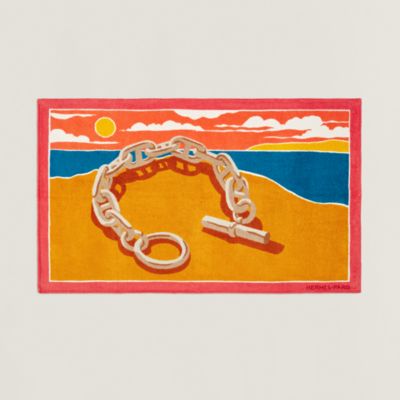 ビーチタオル 《エスカル・ア・ラ・プラージュ》 プリント | Hermès